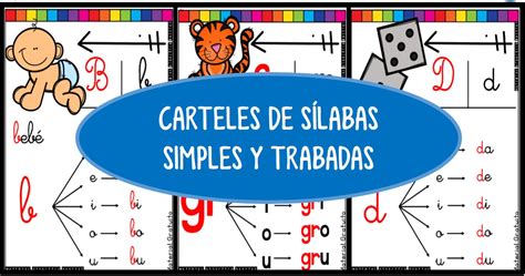 Carteles De Silabas Simples Y Trabadas Imagenes Educativas