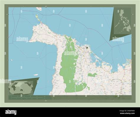 Aklan, province of Philippines. Open Street Map. Corner auxiliary ...