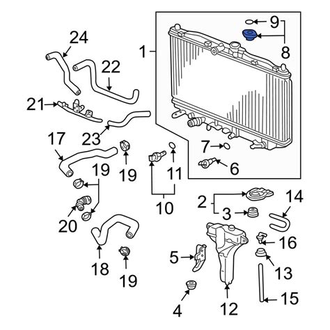Acura OE 19045PAAA01 - Radiator Cap