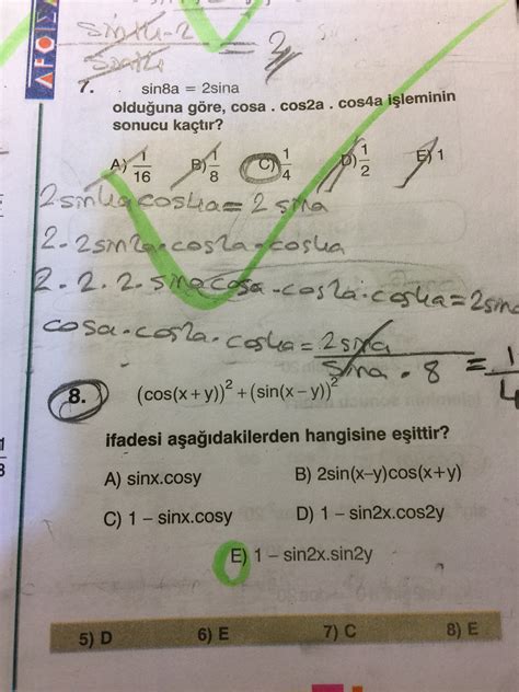 Zor Trigonometri Sorular Ve Z Mleri