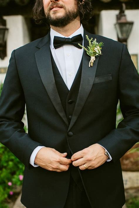 Palm Springs Wedding Desert Wedding Black Tux Wedding Groom