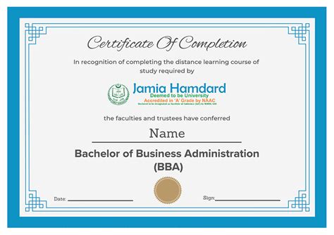 Jamia Hamdard University Online Bba Program Course