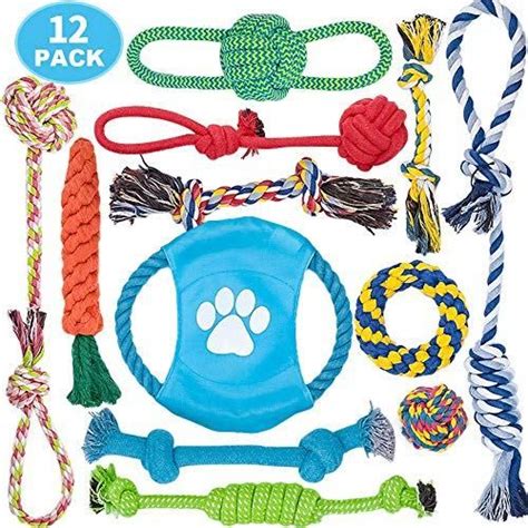 Dog Rope Toys, 12 Pack Dog Rope Toys Best ⋆ PetSep.com | Cotton dog toy ...