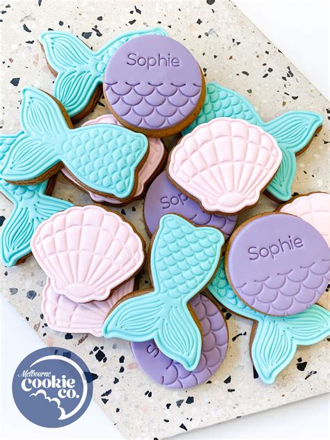 Mermaid Themed Cookies Melbourne Cookie Co