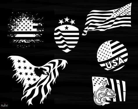 American Flag SVG American Flag Bundle SVG American Flag - Etsy