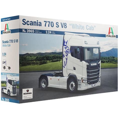 Italeri Scania S V White Cab Truck Model Kit Scale