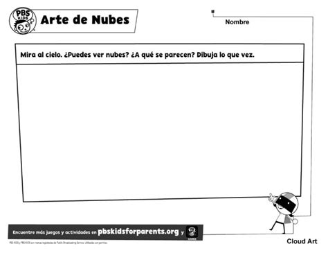 Arte De Nubes Páginas Para Colorear Para Pbs Kids For Parents