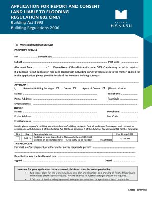 Fillable Online Land Subject To Flooding Report And Consent