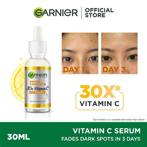 Garnier Bright Complete Vitamin C Serum 30ml 60ml For Dark Spots