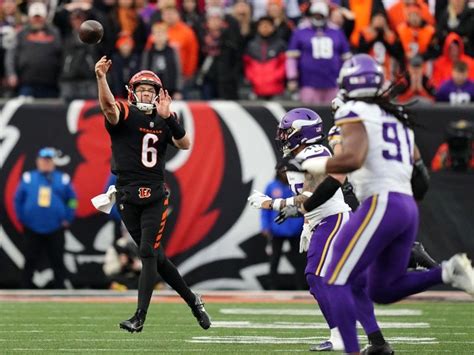 NFL: Bengals rally to beat Vikings in OT while Colts rip Steelers | Philstar.com