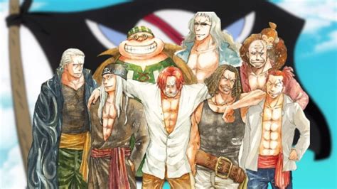 Cuáles son los nombres de todos los Piratas del Pelirrojo en One Piece