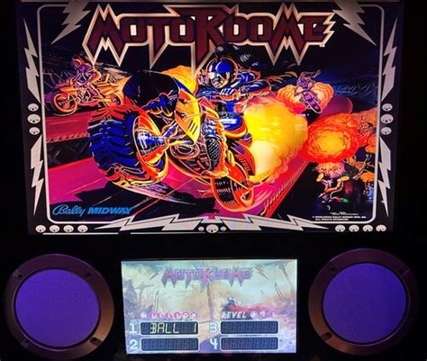 Motordome Bally Backglass With Full Dmd Full Dmd Backglasses