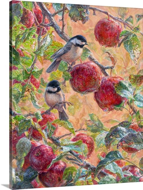 Autumn Morning Chickadees Wall Art Canvas Prints Framed Prints Wall Peels Great Big Canvas