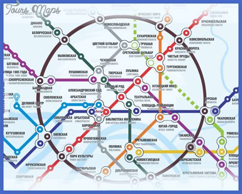 Moscow Subway Map - ToursMaps.com