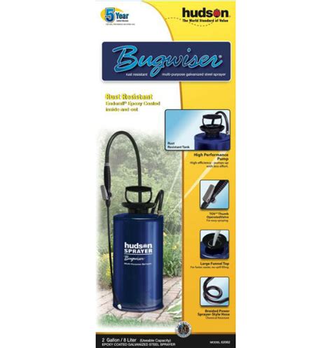 Hudson® 62062 Bugwiser® Galvanized Steel Sprayer 2 Gallon Toolbox Supply