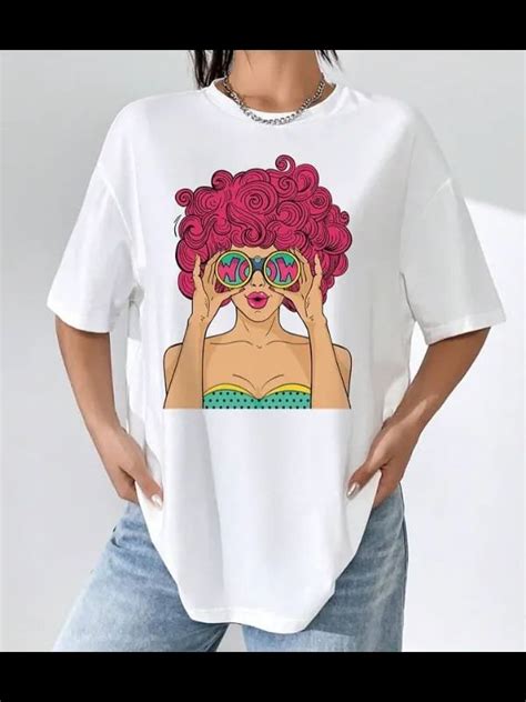 graphic oversized  shirts trendy streetwear  women denimify