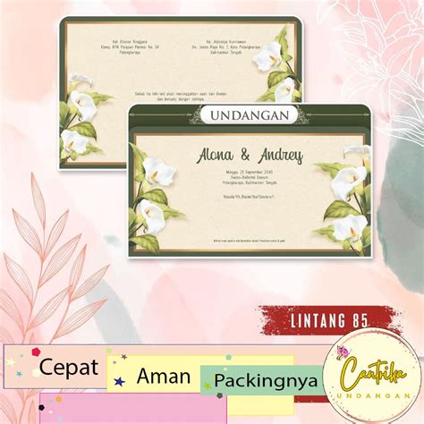 Jual Blangko Undangan Pernikahan Lintang 85 Atau Kertas Undangan Kosong