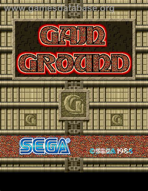 Gain Ground Arcade Artwork Title Screen