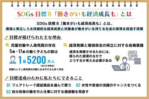 Sdgs目標8「働きがいも経済成長も」とは？ 背景や事例を紹介：朝日新聞sdgs Action