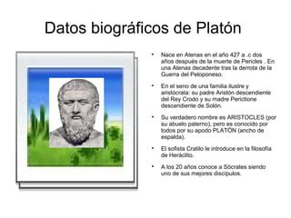 Biograf A De Plat N Ppt