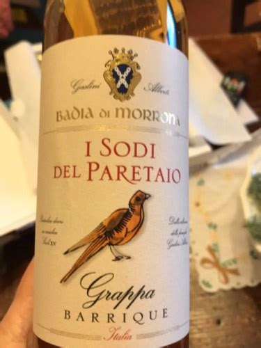 Badia Di Morrona I Sodi Del Paretaio Grappa Barrique Vivino