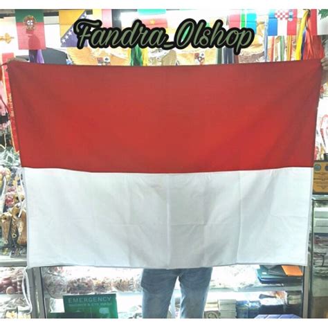 Jual Bendera Merah Putih Bahan Drill Ukuran 120cm X 180cm Shopee