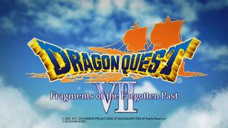 Dragon Quest VII Fragments Of The Forgotten Past Official Game