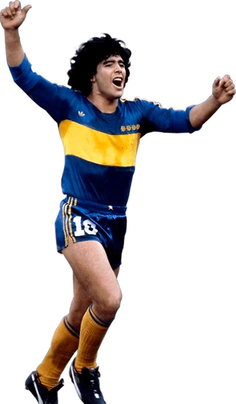 Diego Maradona Boca Juniors football render - FootyRenders