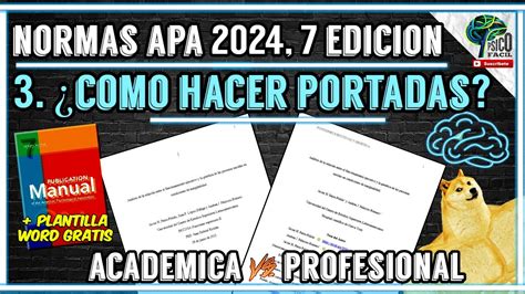 Portadas SegÚn Normas Apa 2024 Para Trabajos AcadÉmicos Tesis Y