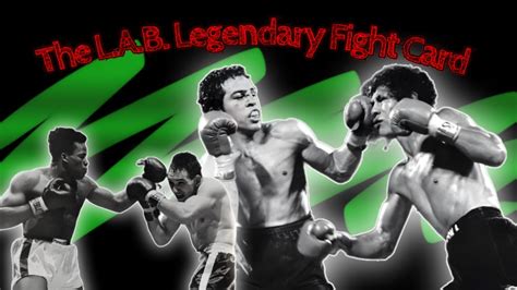 The L A B Legendary Fight Card Gene Fullmer Vs Gil Turner And Bobby