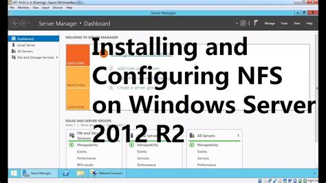 25 Installing And Configuring NFS On Windows Server 2012 R2