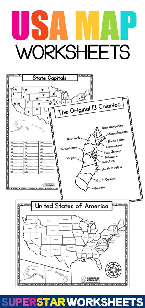 States And Regions Worksheets Best Images Of United State