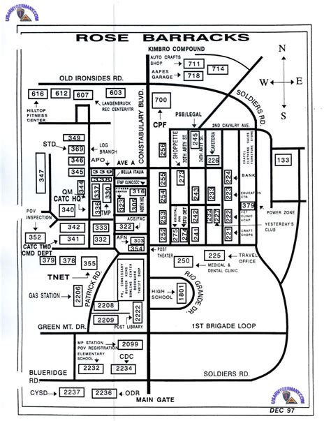 USAREUR Installation Maps - Rose Bks 2003