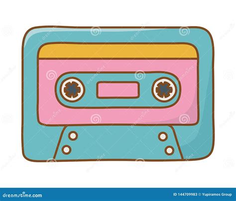 Cassette Icon Cartoon Stock Vector Illustration Of Retro 144709983