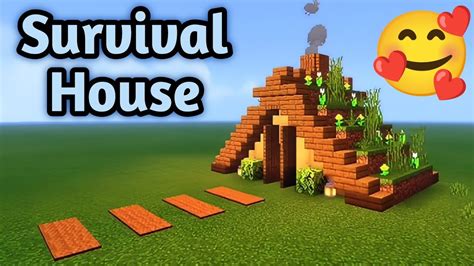 Minecraft How To Build A Cozy Survival House Tutorial YouTube