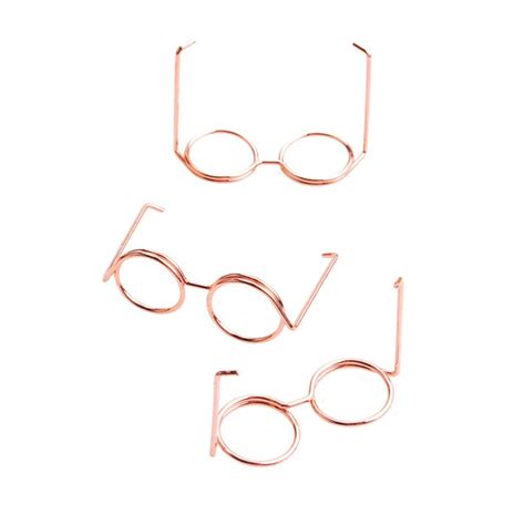 Lunettes De Poup E R Tro Cool Pour Poup E BJD 2 Pi Ces Petit Verre