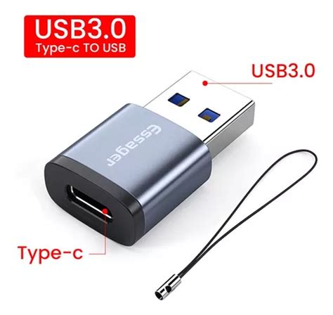 Convertidor Adaptador Otg Tipo C A Usb 3 0 Carga Rapida