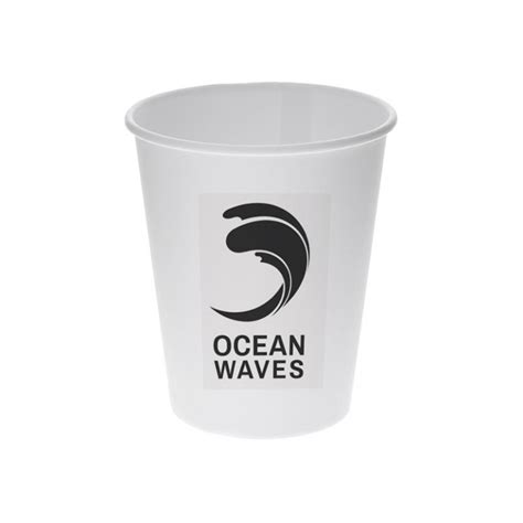 Vaso de Cartón Blanco 7oz 200ml especial vending Personalizado 1 Tinta