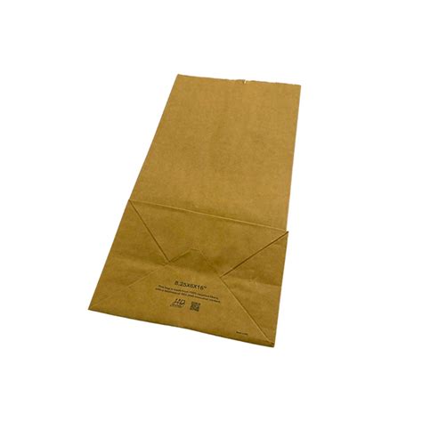 Hd8616 525 25lb Eco Friendly Paper Kraft Checkstand Bag 825x57x165