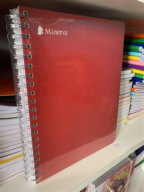 MINERVA Cuaderno Anillado A4 150h Cuadriculado Color Aleatorio