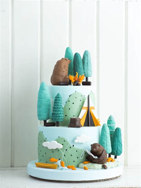 Camping Bears And Forest Treats Cottontail Cake Studio Sugar Art