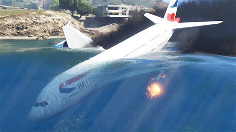 Airbus A Emergency Landing Crash On Water Gta Youtube