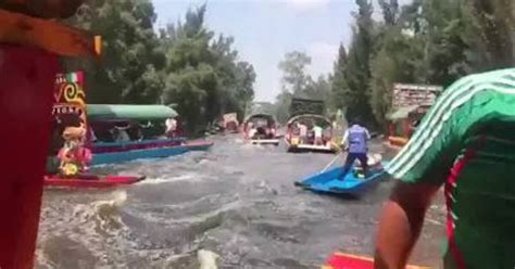 El Impresionante Video Del Agua Desbord Ndose En Xochimilco Por Terremoto