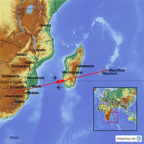 Stepmap Mauritius Landkarte F R Afrika