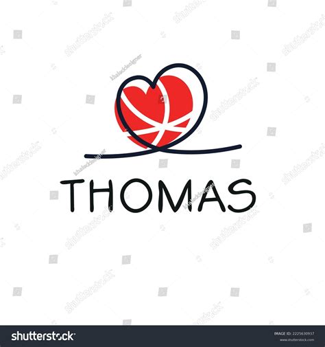 Thomas Calligraphy Male Name Vector Illustration Stock Vector (Royalty Free) 2225630937 ...