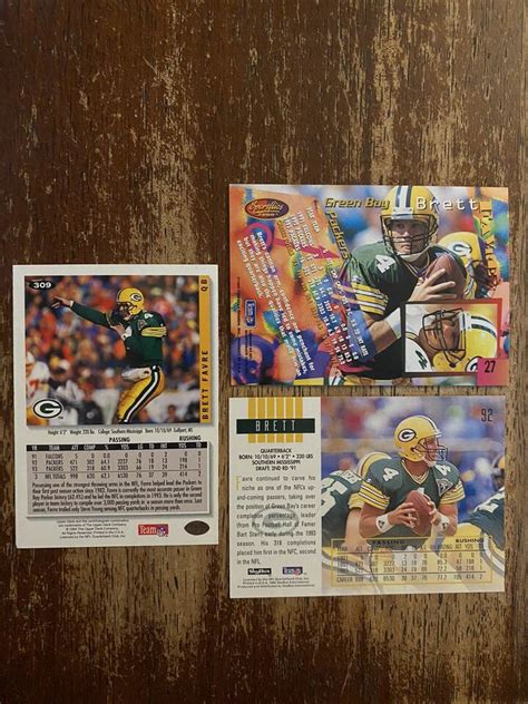 Pinnacle Sportflics Brett Favre Card Lot Ebay