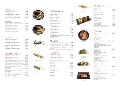 Menu Japonais Et Plats Kabuki Sushi Restaurant Cugnaux