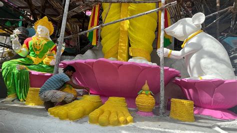 Khairatabad Ganesh Making Feet Eco Friendly Ganesh Latest