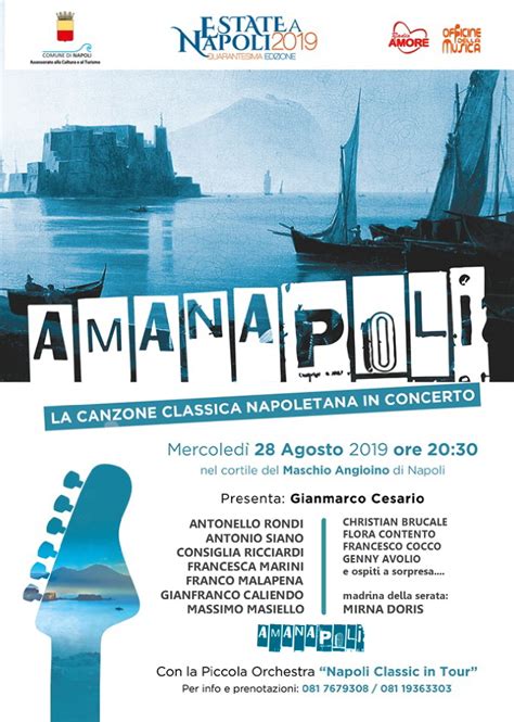 Amanapoli La Canzone Classica Napoletana In Concerto Al Maschio