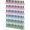 NIUBEE 6 Pack Nail Polish Rack Wall Mounted Shelf With Removable Anti